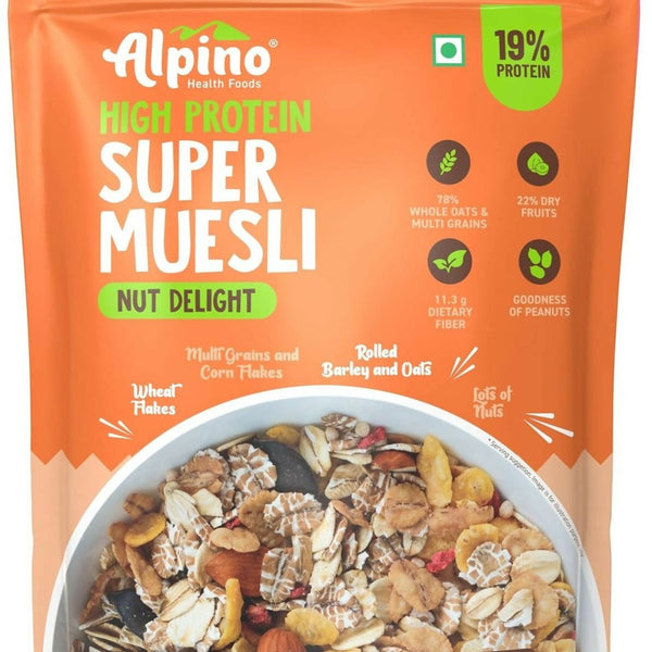 Alpino High Protein Super Muesli Nut Delight - Distacart