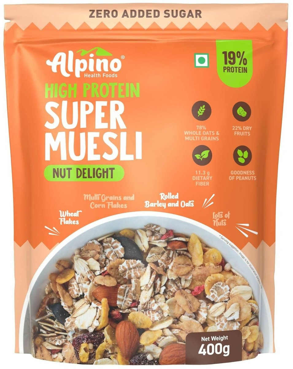 Alpino High Protein Super Muesli Nut Delight - Distacart