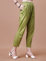 Thumbnail for Mirror Embroidered & Striped Printed Cotton Kurta With Pant & Dupatta Set, Multicolor - Hiral Fashion - Distacart