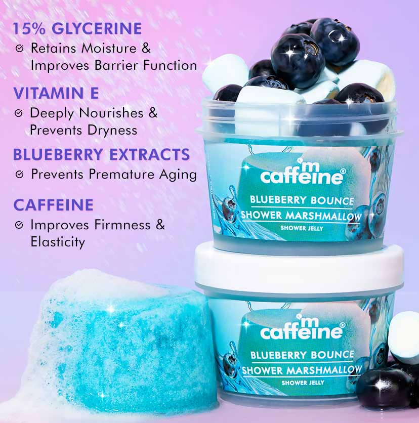 mCaffeine Blueberry Bounce Shower Marshmallow Shower jelly - Distacart
