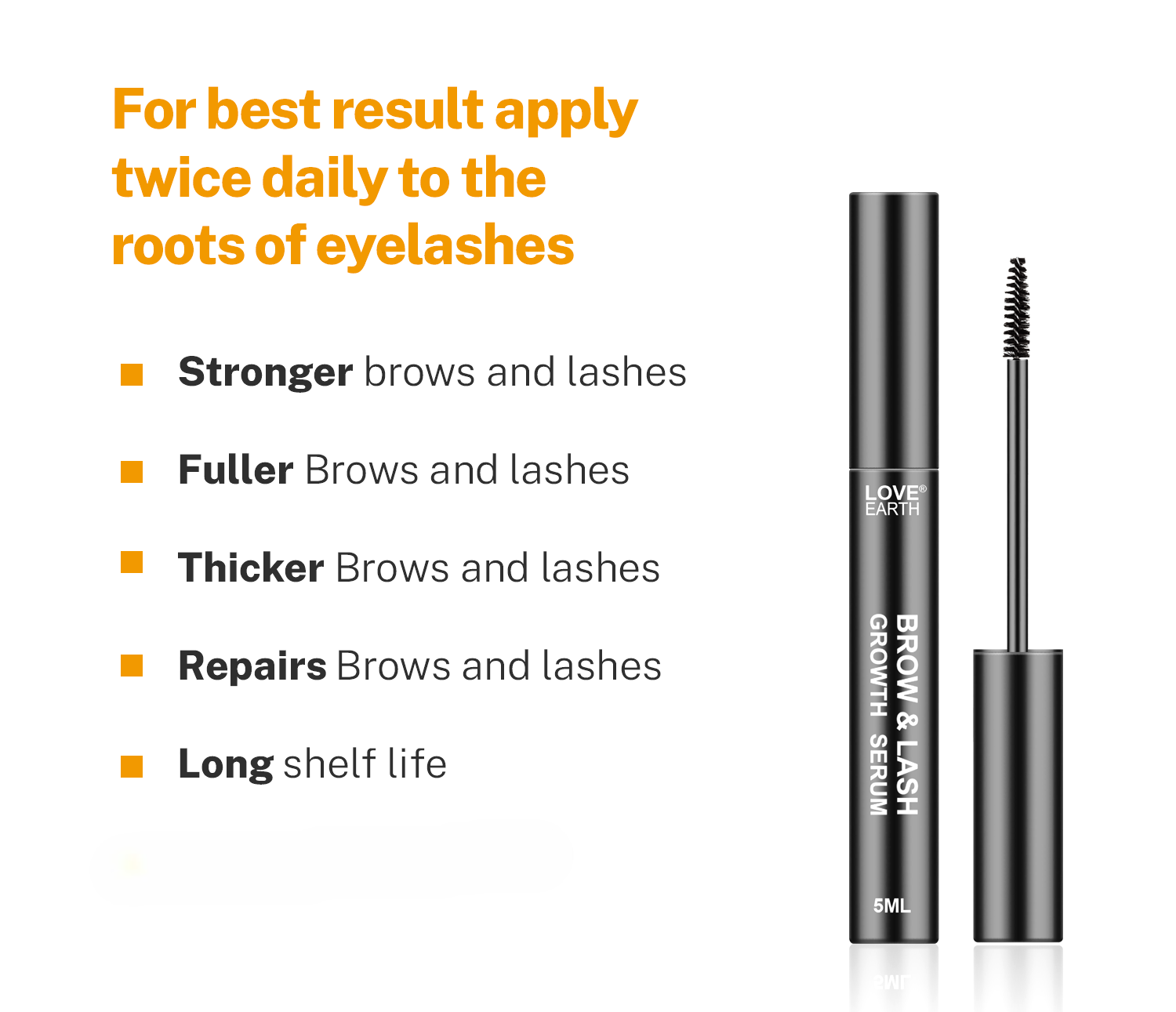 Love Earth Organic Eyelash Growth Serum - Dista