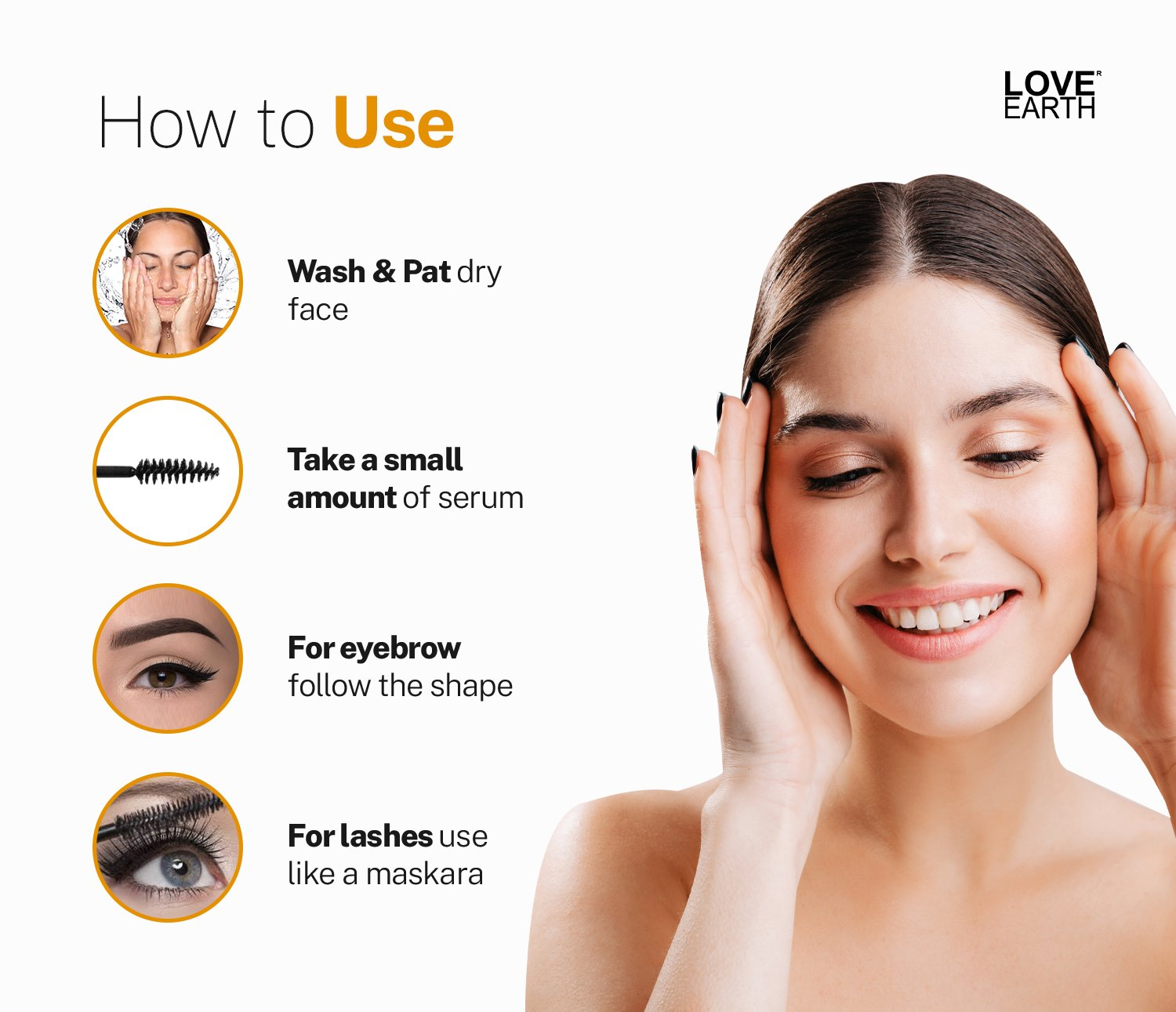 Love Earth Organic Eyelash Growth Serum - Dista