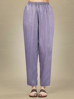 Thumbnail for Jyoti Fashion Women's Lavender Silk Blend Embroidery & Sequence work Kurta with Trouser & Dupatta - Distacart