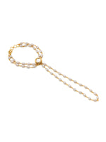 Thumbnail for Ruby Raang Gold Kundan & Pearl Haath Phool