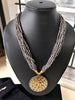 Inhanns Everyday Statement Beaded Pendant Necklace - Gray - Distacart