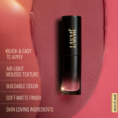 Lakme Xtraordin-Airy One-And-Done Lip, Eye & Cheek Tint - Dusty Rose - Distacart