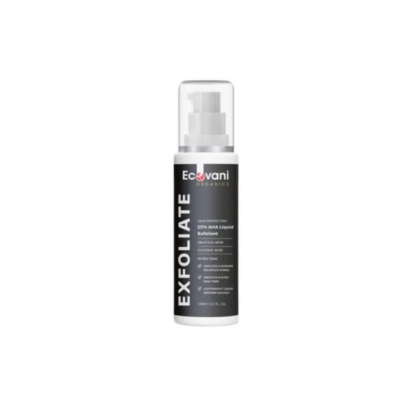 Ecovani Organics 25% AHA Liquid Salicylic Acid Exfoliant - Distacart