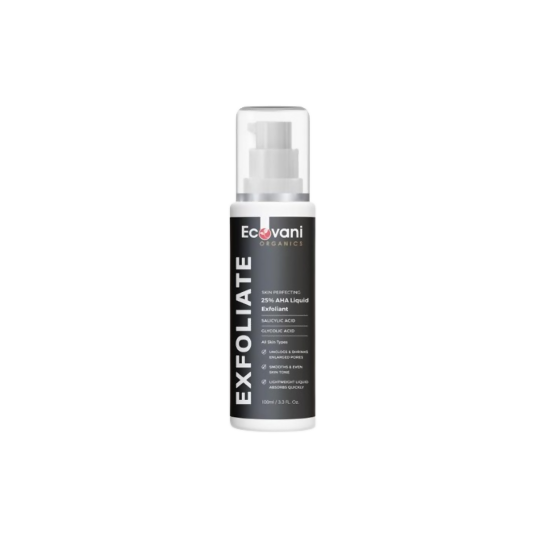 Ecovani Organics 25% AHA Liquid Salicylic Acid Exfoliant - Distacart