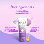Thumbnail for Lacto Calamine Face Wash with Kaolin Clay, Niacinamide & Vitamin E for All Skin Types