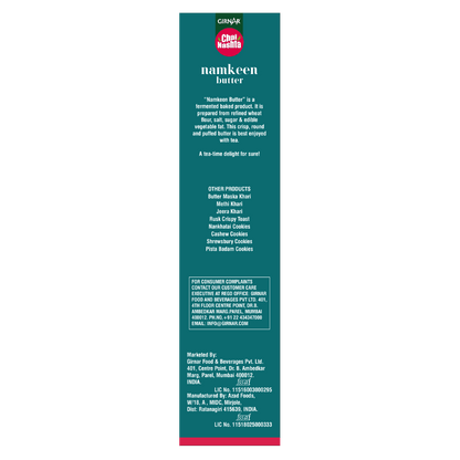 Girnar Chai Nashta - Namkeen Butter - Distacart