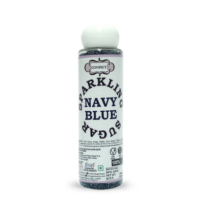 navy blue sparkling sugar100 gms