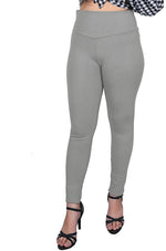 Thumbnail for Grey Nylon Viscose Ankle Length Jegging - Hiral Fashion