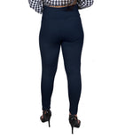 Thumbnail for Navy Blue Nylon Viscose Ankle Length Jegging - Hiral Fashion