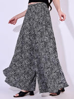 Thumbnail for Black Crepe Ankle Length Palazzo - Hiral Fashion