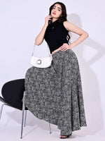 Thumbnail for Black Crepe Ankle Length Palazzo - Hiral Fashion