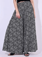 Thumbnail for Black Crepe Ankle Length Palazzo - Hiral Fashion