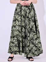 Thumbnail for Green Crepe Ankle Length Palazzo - Hiral Fashion