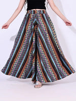 Thumbnail for Multicolor Crepe Ankle Length Palazzo - Hiral Fashion