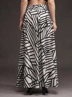 Thumbnail for White Crepe Ankle Length Palazzo - Hiral Fashion