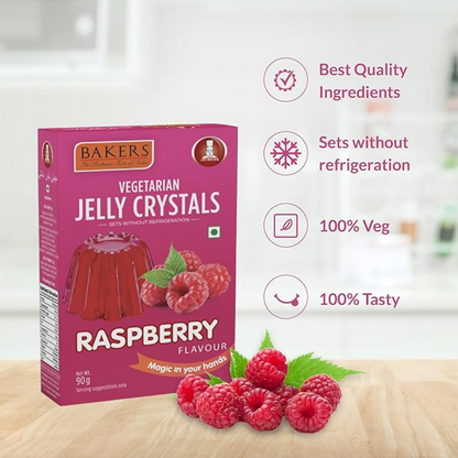 BAKERS Jelly Crystals - Raspberry - Dista