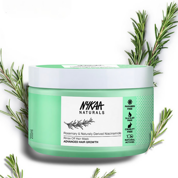 Nykaa Naturals Advanced Hair Growth Hair Mask With Rosemary & Naturally Derived Niacinamide - Distacart