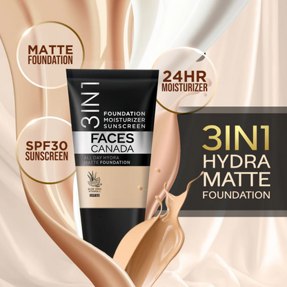Faces Canada All Day Hydra Matte Mini Foundation - Rose Ivory 011 - Distacart