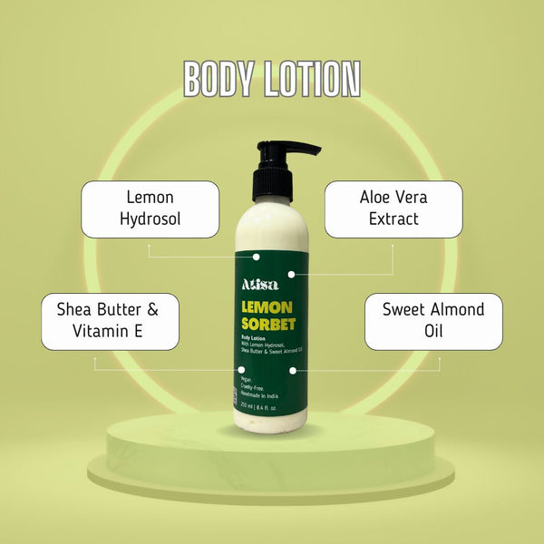 Atisa Lemon Sorbet Body Lotion - Distacart
