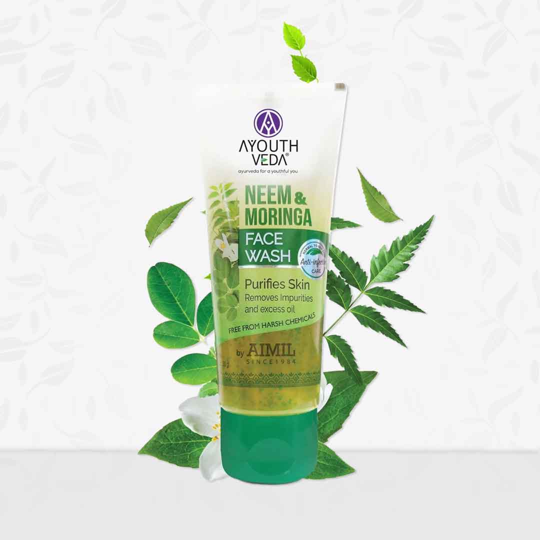 Ayouthveda Neem and Moringa Face Wash - Distacart