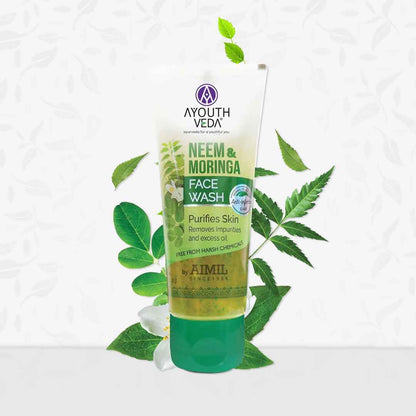 Ayouthveda Neem and Moringa Face Wash - Distacart