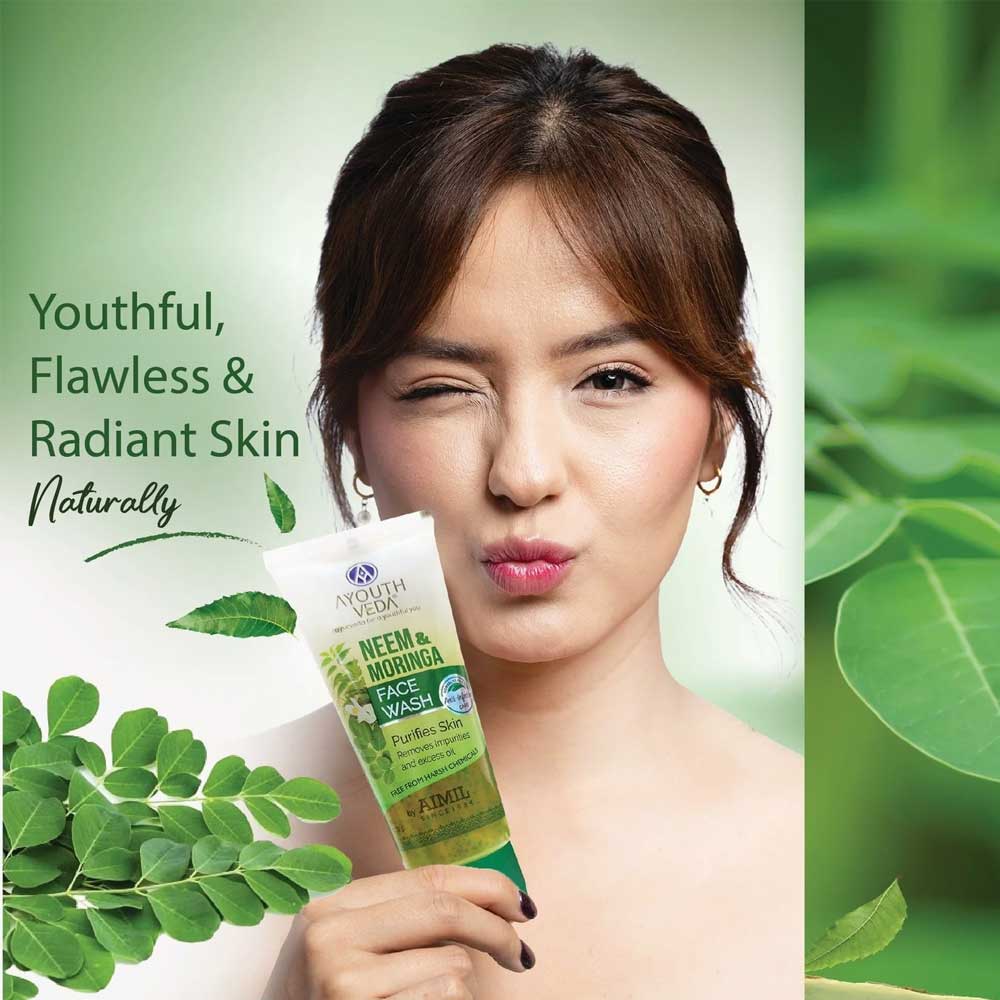Ayouthveda Neem and Moringa Face Wash - Distacart