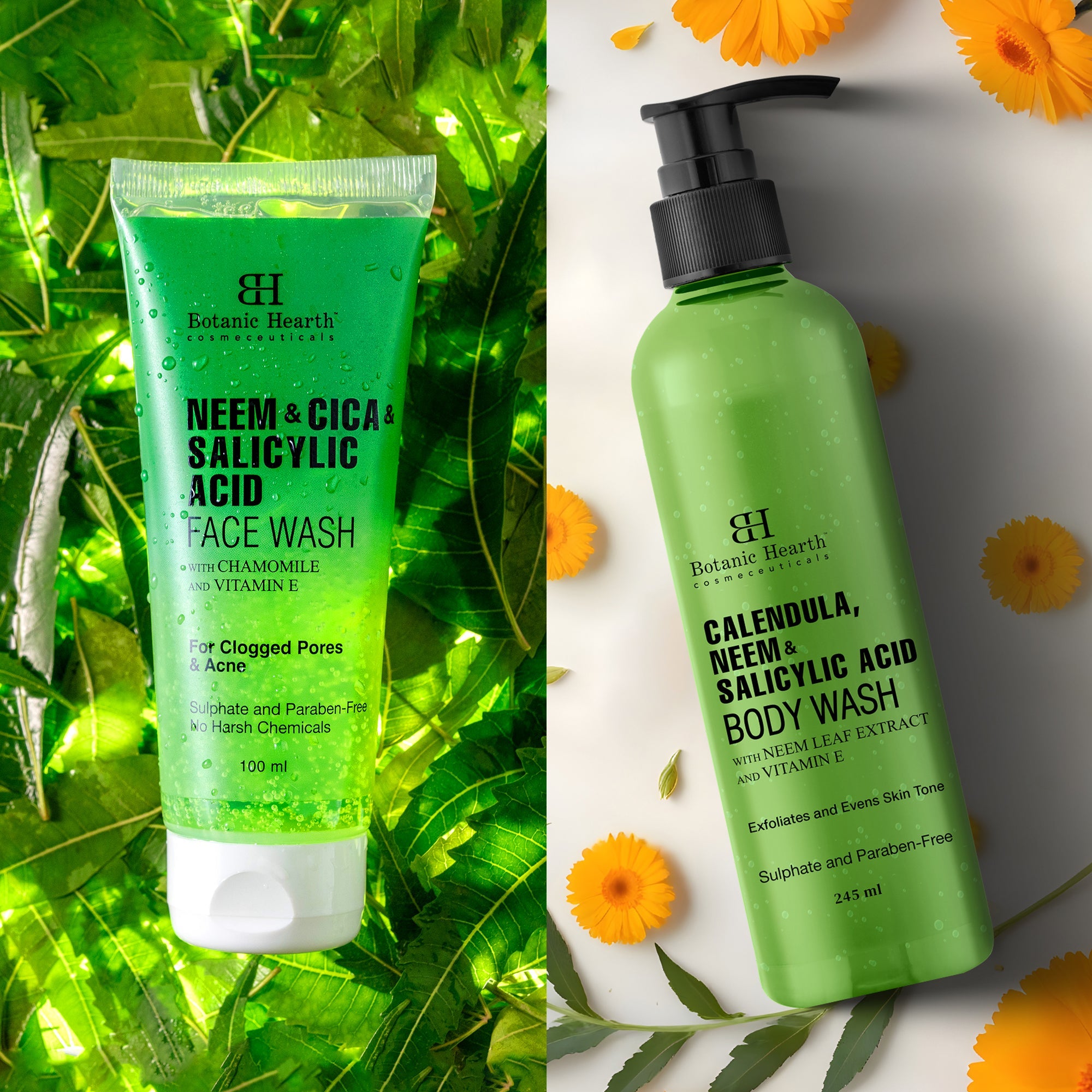Botanic Hearth Neem & Salicylic Acid Bodywash & Facewash - Distacart