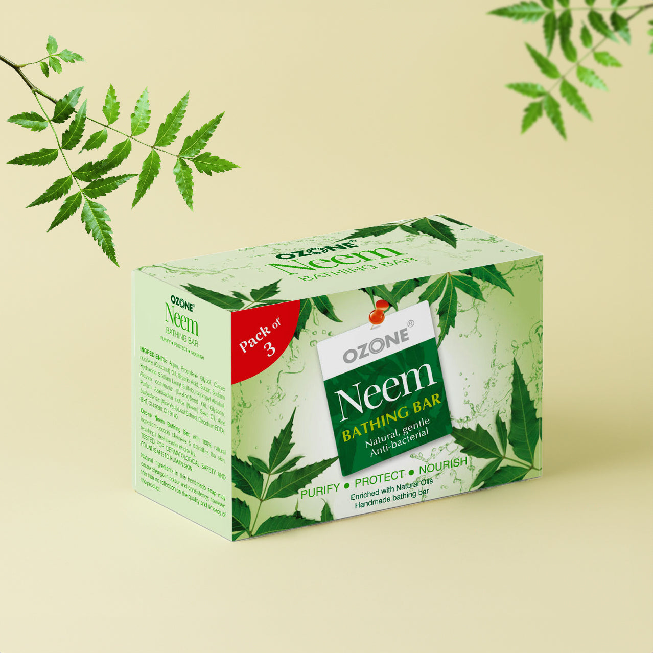 Ozone Neem Bathing Bar - Distacart