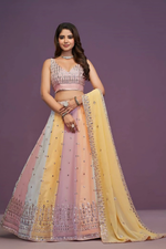 Thumbnail for Lehenga Mart Designer Wedding Lehenga Choli For Women - Multicolor - Distacart