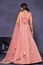 Thumbnail for Lehenga Mart Designer Wedding Lehenga Choli For Women - Baby Pink - Distacart