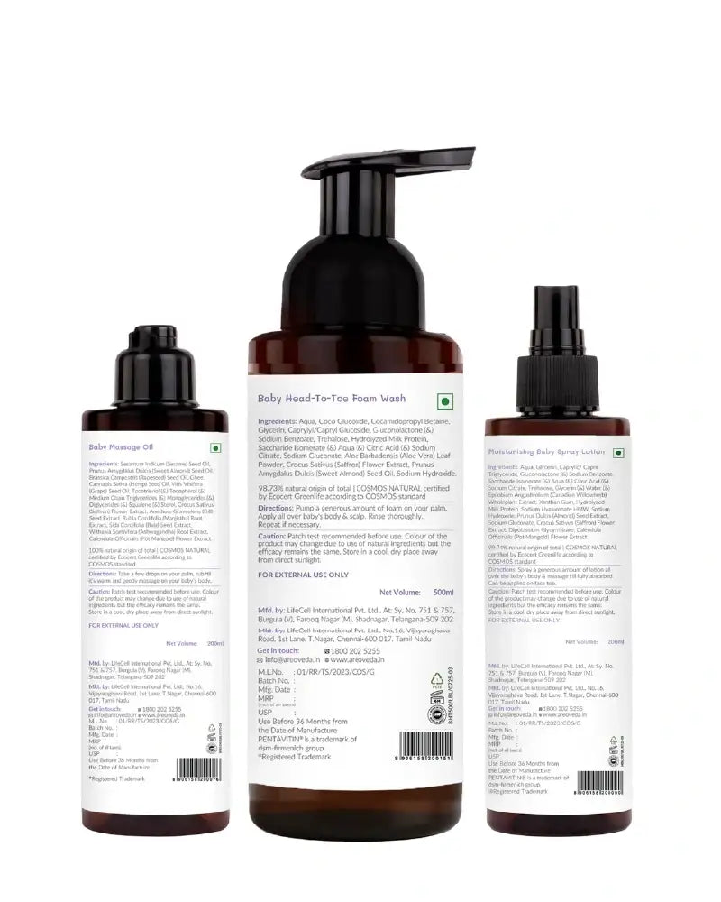 AreoVeda Newborn Bath Ritual - Distacart