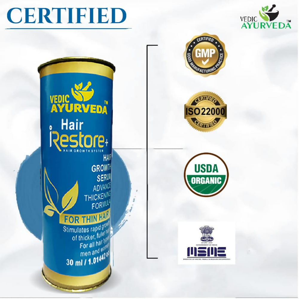 VedicAyurveda Hair Restore+ Serum Hair Growth Serum - Dista