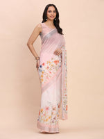 Thumbnail for Astita Linen Cotton Light Pink Saree