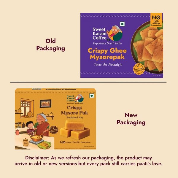 Sweet Karam Coffee Crispy Ghee Mysorepak - Distacart