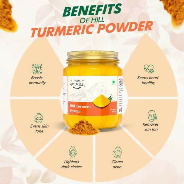 Farm Naturelle Himalayan Turmeric Powder Curcumin-Rich and Pure - Distacart