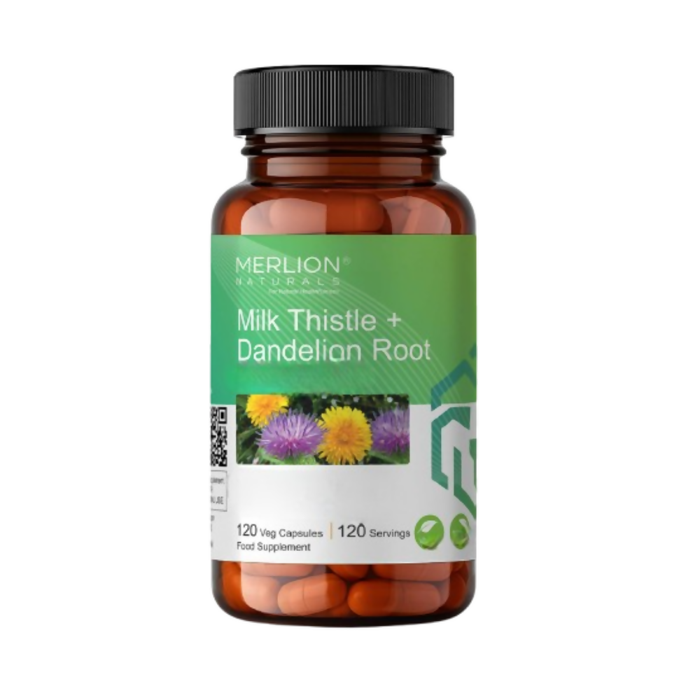 Merlion Naturals Milk Thistle and Dandelion Root Extract Capsules - Distacart