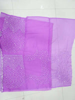 Thumbnail for Jyoti Fashion Beautiful Lavender Sequence with Thread Embroidery work Faux Georgette Lehenga Choli with Dupatta - Distacart
