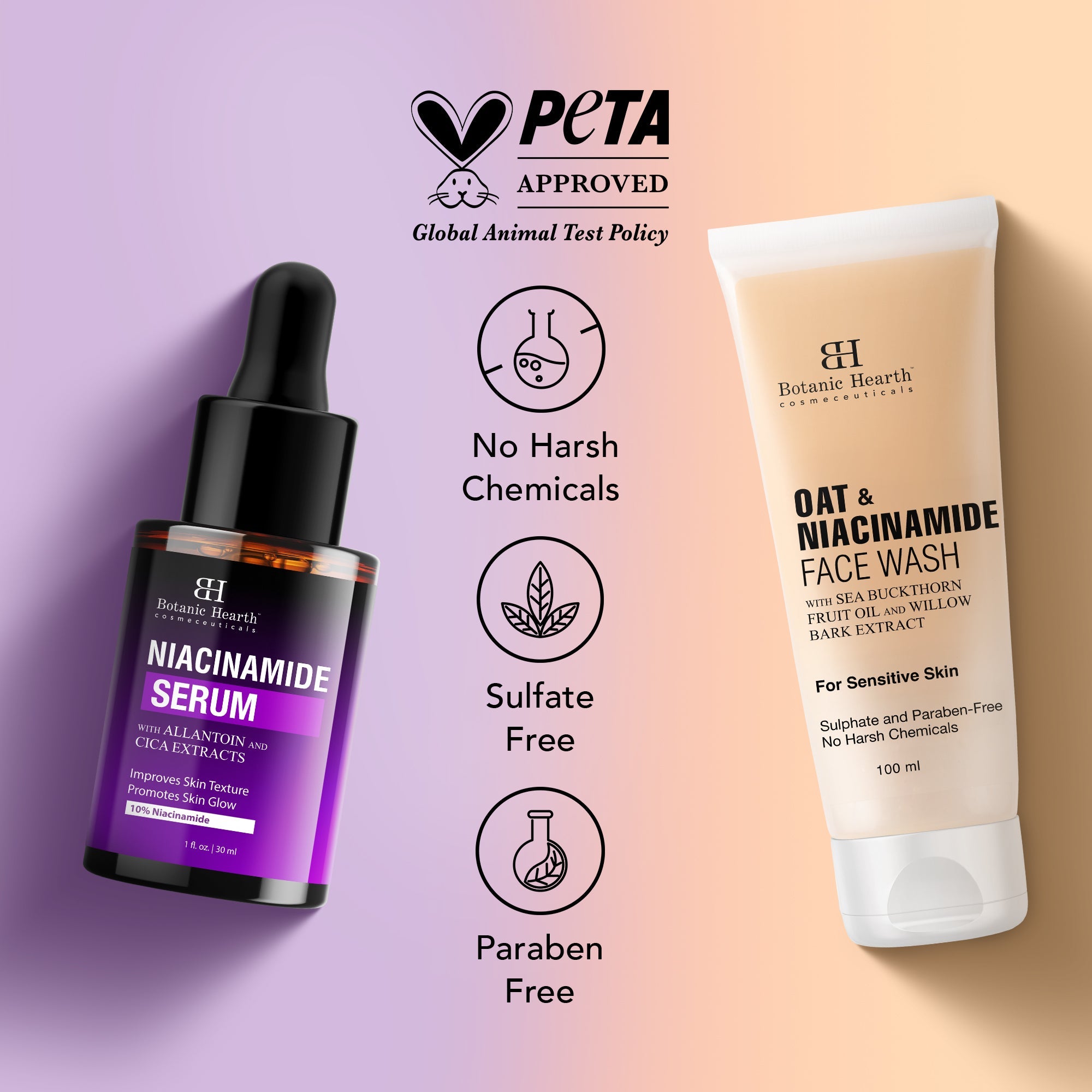 Botanic Hearth Niacinamide Face Serum with Oat & Niacinamide Face wash - Distacart