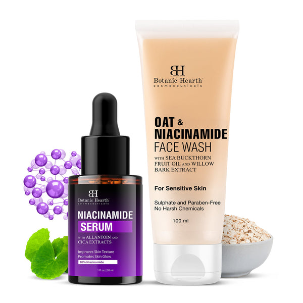 Botanic Hearth Niacinamide Face Serum with Oat & Niacinamide Face wash - Distacart