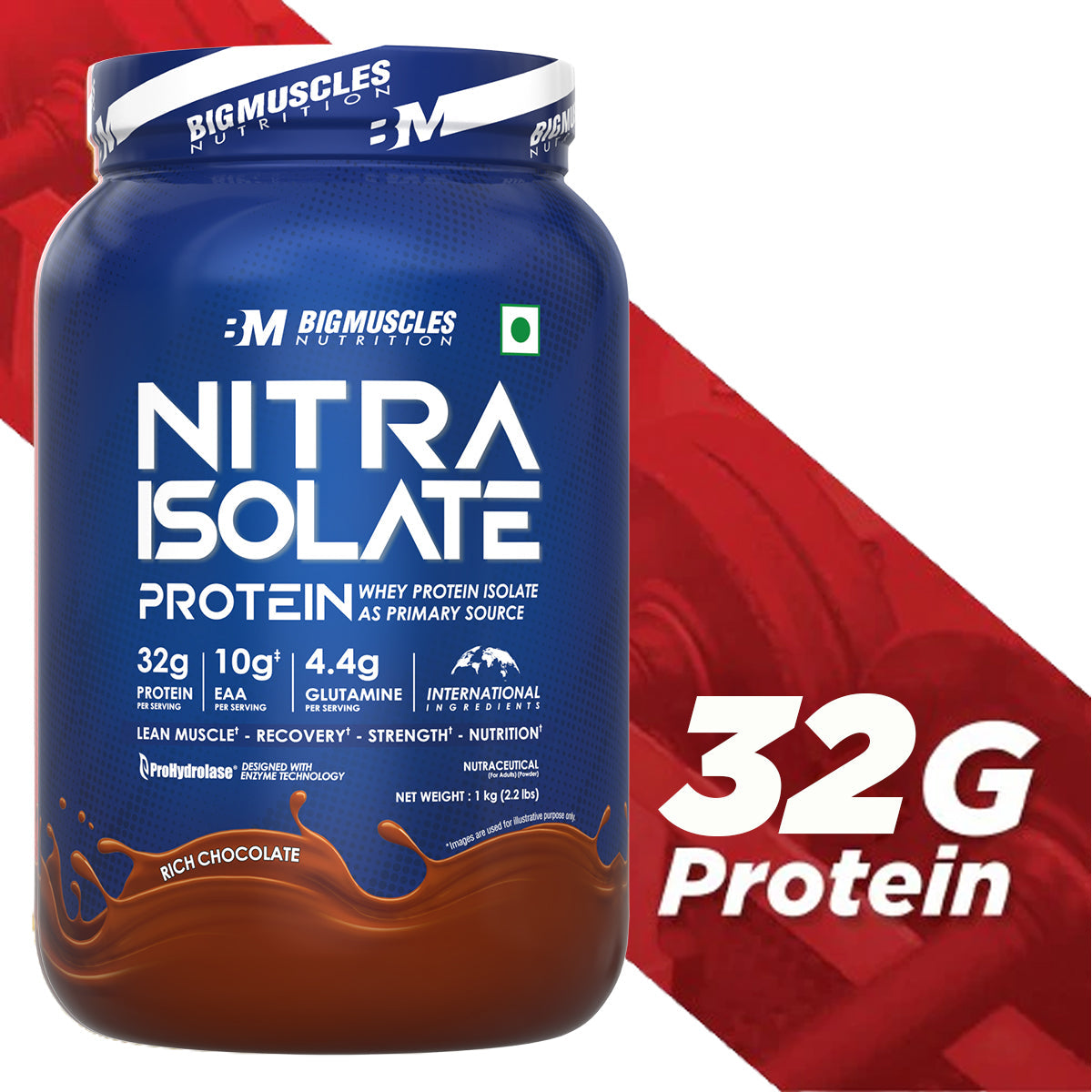 Big Muscles Nutrition Nitra Isolate Whey Protein - Dista