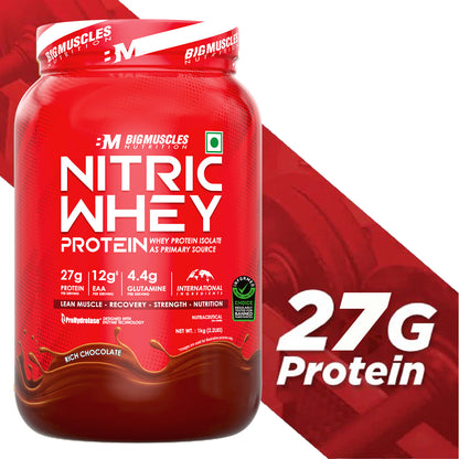 Big Muscles Nutrition Nitric Whey Protein - Distacart