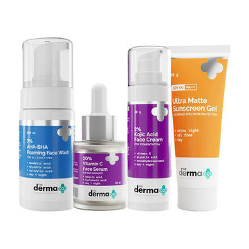 The Derma Co I-Beauty CSMS (Cleanser, Serum, Moisturizer, Sunscreen) For Pigmentation Combo - Distacart
