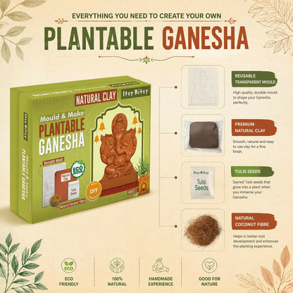 Little Birdie DIY Mould & Make Plantable Ganesha Eco-Friendly Kit - Dista