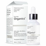 Thumbnail for Dravida Organics AHA 25% + BHA 2% + PHA 5% Peeling Solution for Face - Dista