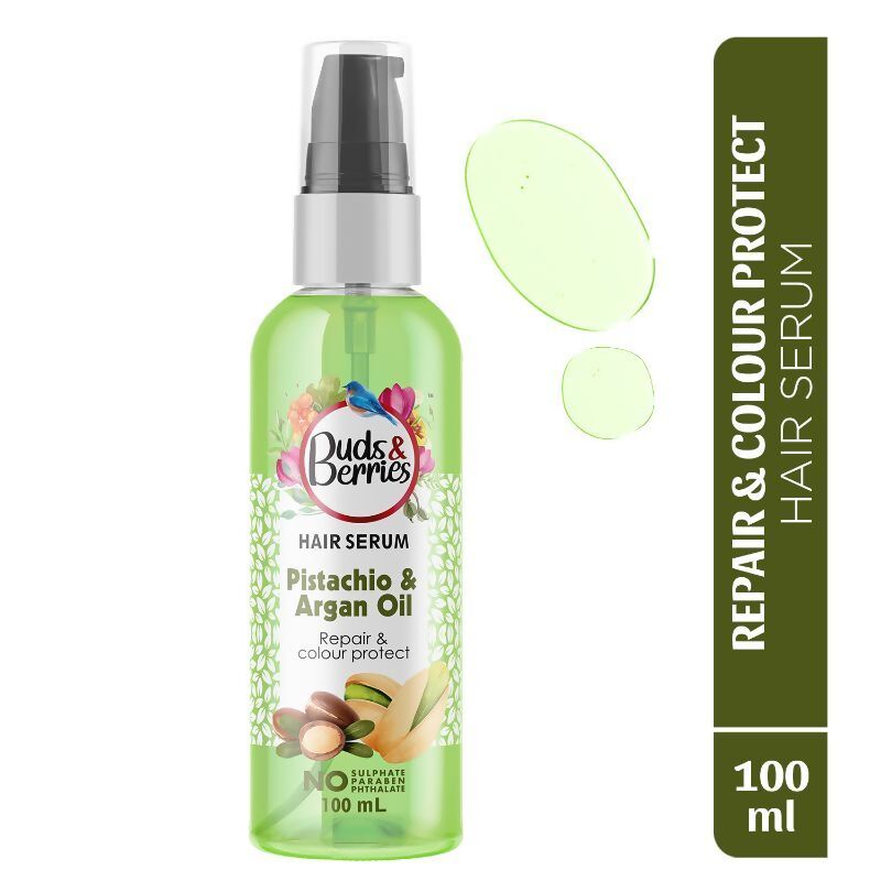 Buds & Berries Pistachio & Argan Oil Hair Serum - Distacart