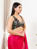 Thumbnail for Joban Fashion Black Sequin Padded Blouse With V Neck Sleeveless - Distacart